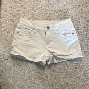 Girls size 7 z cavaricci  white jean shorts
